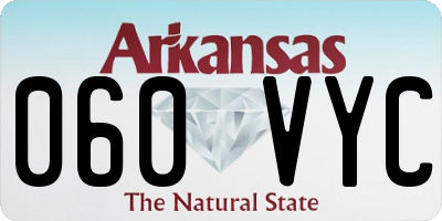 AR license plate 060VYC