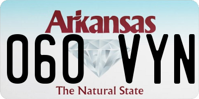 AR license plate 060VYN