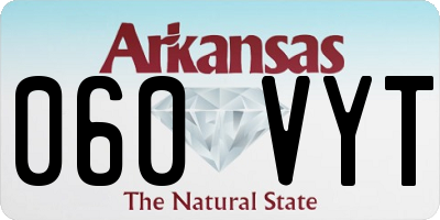 AR license plate 060VYT