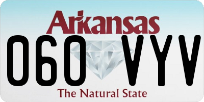 AR license plate 060VYV