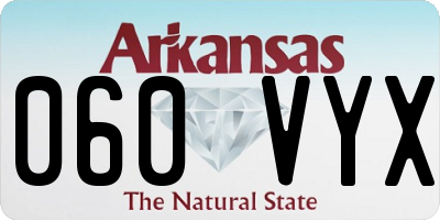 AR license plate 060VYX