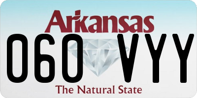 AR license plate 060VYY