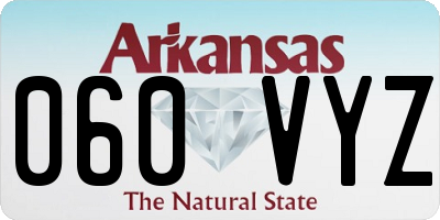 AR license plate 060VYZ