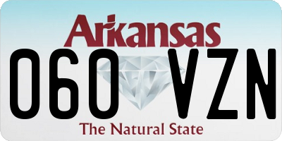 AR license plate 060VZN