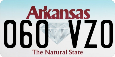 AR license plate 060VZO