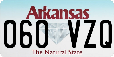 AR license plate 060VZQ