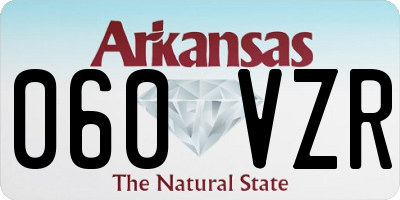 AR license plate 060VZR