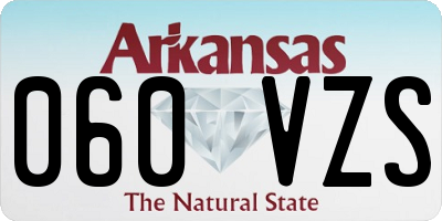AR license plate 060VZS