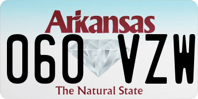 AR license plate 060VZW