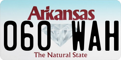 AR license plate 060WAH