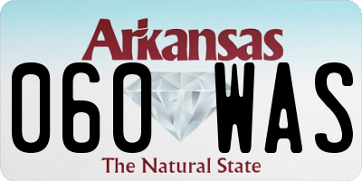 AR license plate 060WAS