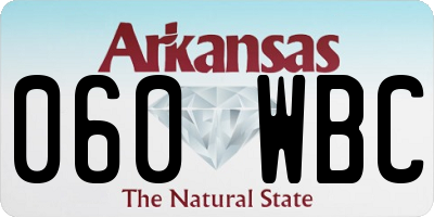 AR license plate 060WBC