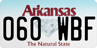 AR license plate 060WBF