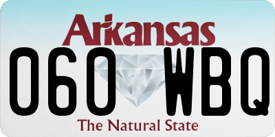 AR license plate 060WBQ