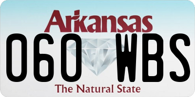 AR license plate 060WBS