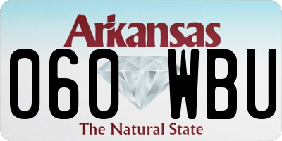 AR license plate 060WBU