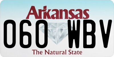 AR license plate 060WBV