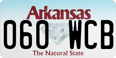AR license plate 060WCB