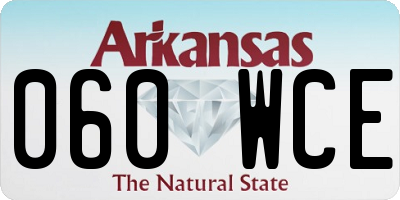 AR license plate 060WCE