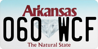AR license plate 060WCF