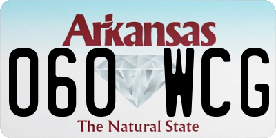 AR license plate 060WCG
