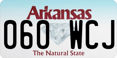 AR license plate 060WCJ