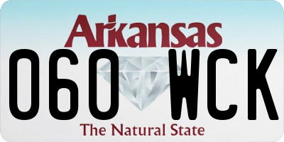 AR license plate 060WCK