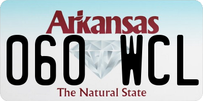 AR license plate 060WCL