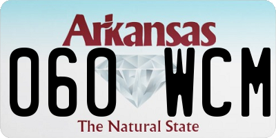 AR license plate 060WCM