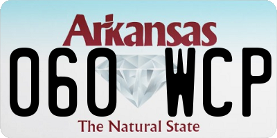 AR license plate 060WCP