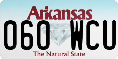 AR license plate 060WCU