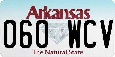 AR license plate 060WCV
