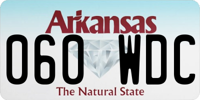 AR license plate 060WDC