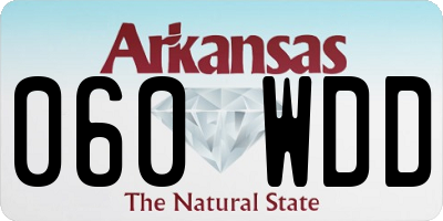 AR license plate 060WDD