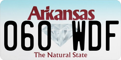 AR license plate 060WDF