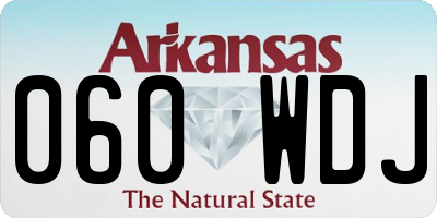 AR license plate 060WDJ