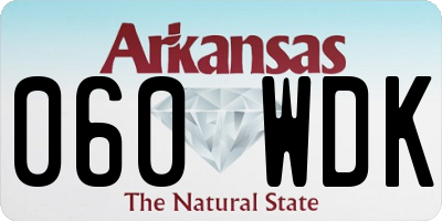 AR license plate 060WDK