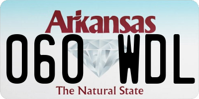 AR license plate 060WDL