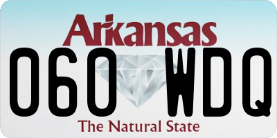 AR license plate 060WDQ