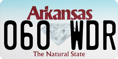 AR license plate 060WDR
