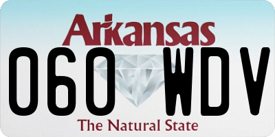 AR license plate 060WDV