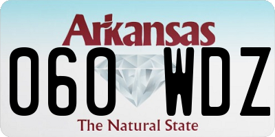 AR license plate 060WDZ