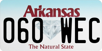 AR license plate 060WEC