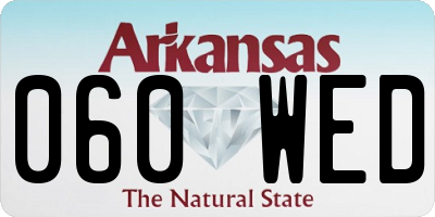 AR license plate 060WED