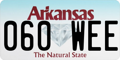 AR license plate 060WEE