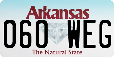 AR license plate 060WEG