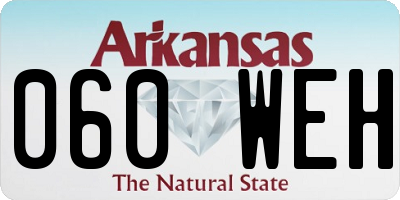 AR license plate 060WEH