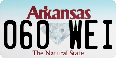 AR license plate 060WEI