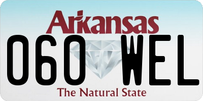 AR license plate 060WEL