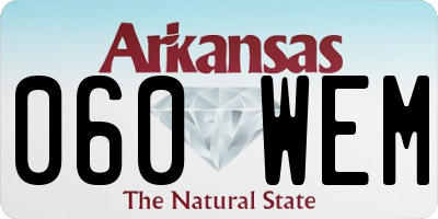 AR license plate 060WEM